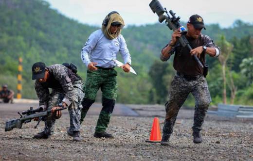 Equipo de francotiradores de la Polica Nacional de Panam. (Foto: PNP)