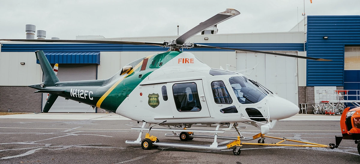 Helicptero monomotor AW119Kx de Leonardo.
