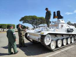 Vehculo de combate de infantera Nexter AMX-13 modelo 56 VCI operado por el Comando de Zona y Orden Interno N 41. (Foto: Guardia Nacional Bolivariana).