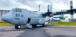 C-130H entregado por la CIAC a la Fuerza Area Colombiana tras su mantenimiento mayor.