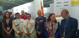 Visita ministra de Defensa de Chile al pabelln de Espaa en FIDAE 2024
