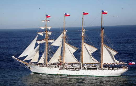 El buque escuela Esmeralda. (Foto Armada de Chile)