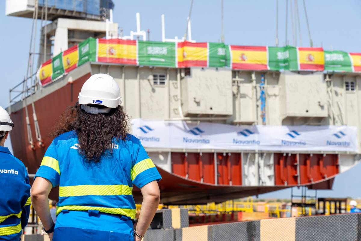 El acto de puesta de quilla de la primera de las corbetas del segundo pedido (Navantia) El acto de puesta de quilla de la primera de las corbetas del segundo pedido (Navantia)