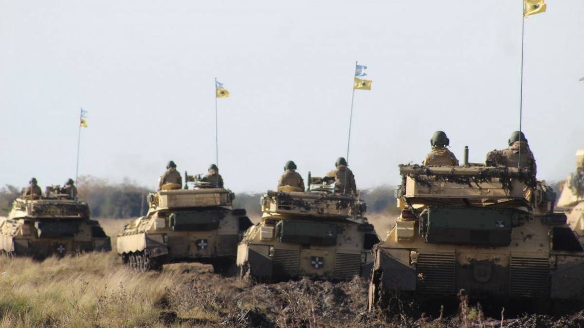 Parte del torneo de tripulaciones de tanques. (foto: Ejército Argentino) Parte del torneo de tripulaciones de tanques. (foto: Ejército Argentino)