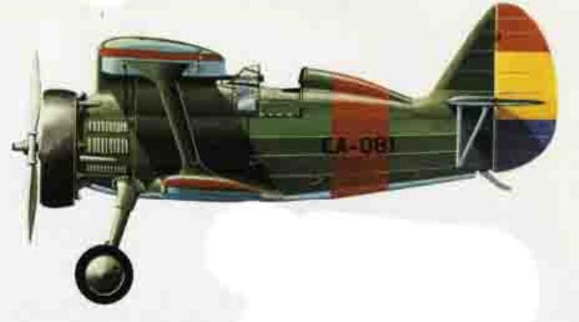 I-15 Polikarpov Soviético Luchador USSR 1934 año 1/87 escala legendarios aviones