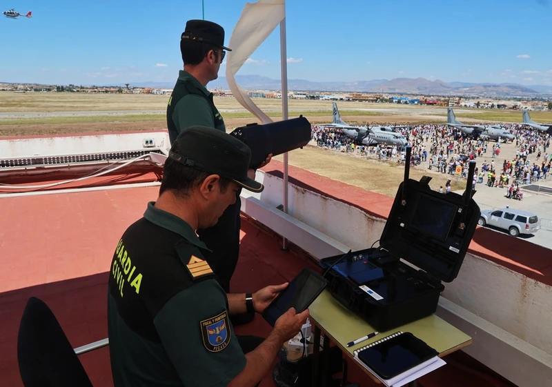 La GuardIa Civil fue pionera de los sistemas C-UAS en España. Foto: Julio Maiz