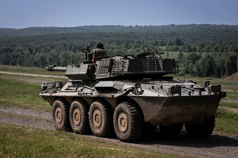 Centauro del Ejrcito de Tierra durante un ejercicio de tiro. Foto: OTAN