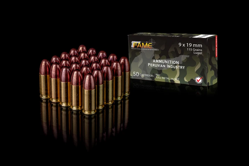 Municion de 9 x 19 mm. de FAME SAC.