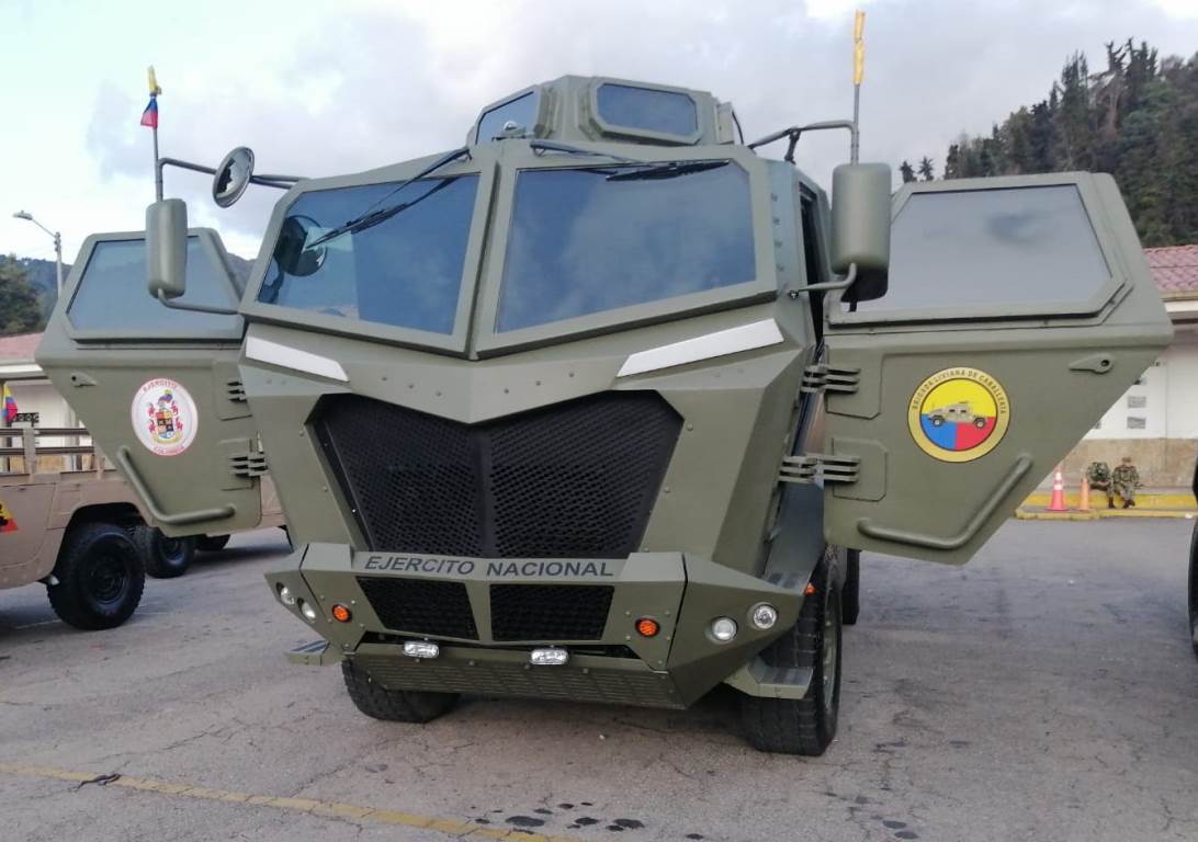 Titán, el Vehículo de Transporte Seguro de Personal del Ejército de Colombia.