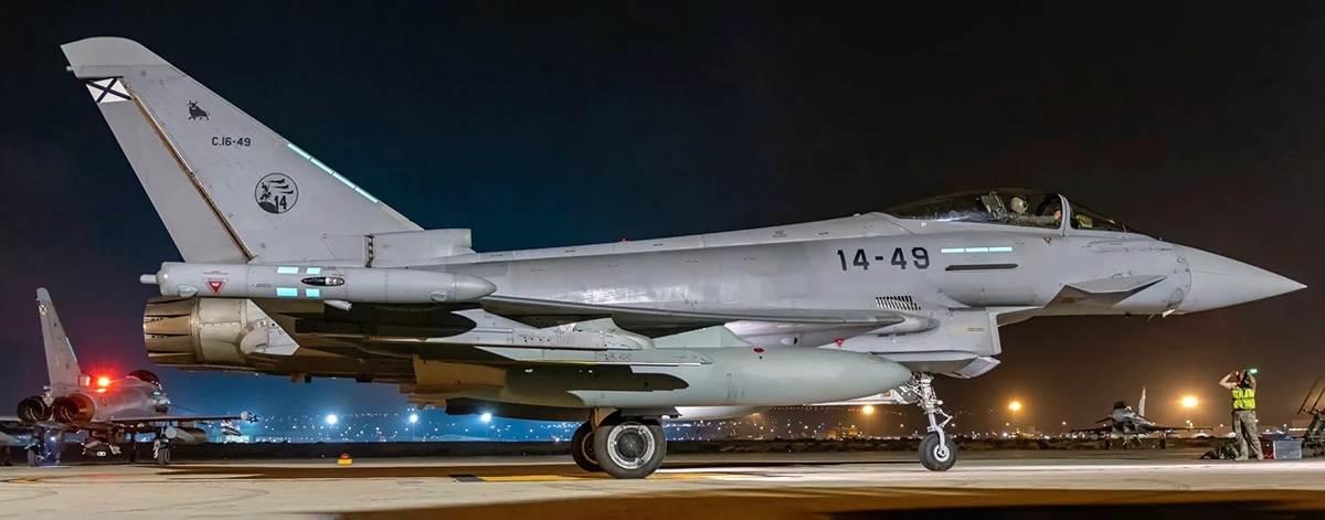 Eurofighter del Ejército del Aire en Gando