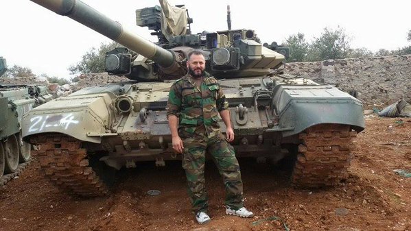 Uno de los T-90 en servicio con las fuerzas armadas sirias
