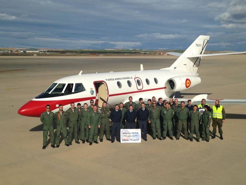ltimovuelo del Falcon 20E en el  47 Grupo Mixto de Fuerzas Areas del Ejrcito del Aire