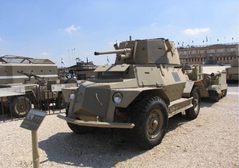 Vehículo acorazado Mk 4f, utilizado por los británicos en Palestina y también por Jordania. En Israel recibió el nombre de “Ferocious Tigre”. (Antonio Ros Pau, copyright defensa.com) Vehículo acorazado Mk 4f, utilizado por los británicos en Palestina y también por Jordania. En Israel recibió el nombre de “Ferocious Tigre”. (Antonio Ros Pau, copyright defensa.com)