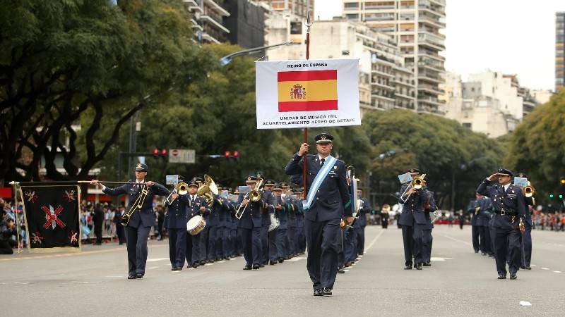 España estuvo presente con una banda del Ejercito del Aire fue muy aplaudida por la multitud en su exhibicion, IGWAITH/ZONA MILITAR