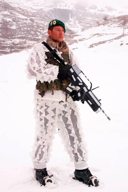 La sección cuenta con el lanzador de 40 mm. HK AG36, el cual se incorpora al fusil G-36 de la misma marca. La sección cuenta con el lanzador de 40 mm. HK AG36, el cual se incorpora al fusil G-36 de la misma marca.