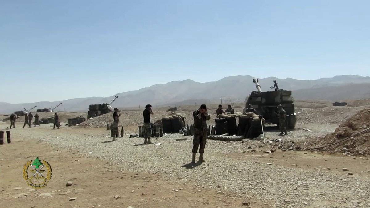 Batería de obuses autopropulsados M-109, procedentes de la ayuda de Estados Unidos. Batería de obuses autopropulsados M-109, procedentes de la ayuda de Estados Unidos.