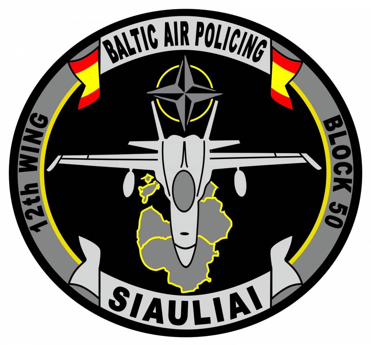 Este es el parche que llevaran los participantes de esta misión de la OTAN. Este es el parche que llevaran los participantes de esta misión de la OTAN.