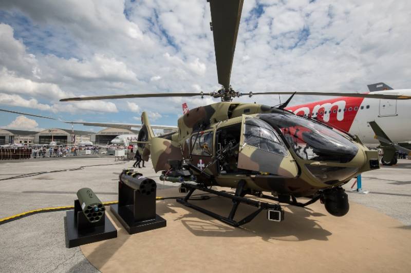 Otra de las apuestas de Airbus Helicopters es el H145M,un helo bimotor de apoyo en el campo de batalla. El helic�ptero puede equiparse con un amplio abanico de sistemas de armas modulares.