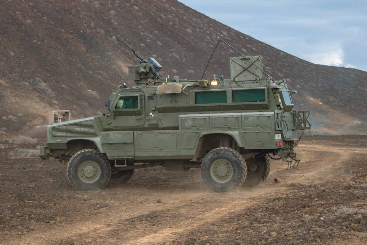 Uno de los RG-31 Nyala que participó en el macro ejercicio de La Isleta. Uno de los RG-31 Nyala que participó en el macro ejercicio de La Isleta.