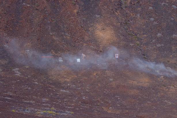 Durante el ejercicio se realizaron ejercicios de tiro, en la imagen varias de las dianas colocadas al efecto-. Durante el ejercicio se realizaron ejercicios de tiro, en la imagen varias de las dianas colocadas al efecto-.