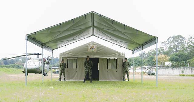 Carpas para los teatros de operaciones de Fuerzas Armadas de Colombia-noticia defensa.com - Noticias defensa.com Colombia