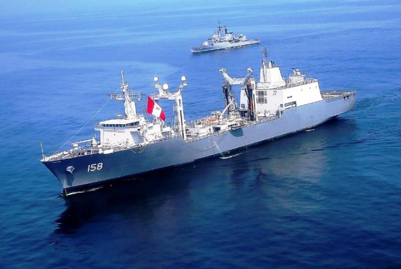 El BAP "Tacna", el mayor buque peruano. El BAP "Tacna", el mayor buque peruano.