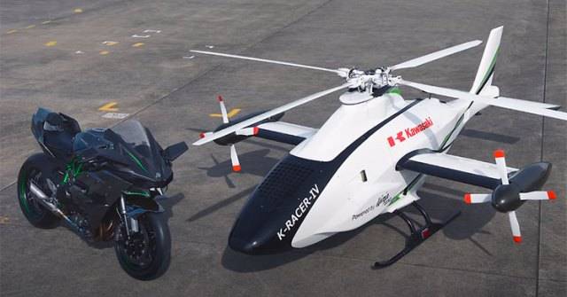 Encogimiento empleo Barra oblicua Kawasaki prueba un helicóptero no tripulado propulsado con el motor de su  moto Ninja H2 R-noticia defensa.com - Noticias Defensa defensa.com  aeronautica y espacio