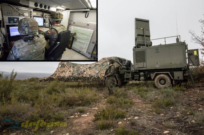 Por su parte, el GAIL II/63 (El Ferral del Bernesga) desplazó a la zona su radar ARTHUR (ARTillery HUnting Radar). Tan pronto se detecta un proyectil, se acompaña su trayectoria durante un corto tiempo y se calcula balísticamente tanto la posición de las piezas agresoras como las zonas de caída de nuestros proyectiles. Por su parte, el GAIL II/63 (El Ferral del Bernesga) desplazó a la zona su radar ARTHUR (ARTillery HUnting Radar). Tan pronto se detecta un proyectil, se acompaña su trayectoria durante un corto tiempo y se calcula balísticamente tanto la posición de las piezas agresoras como las zonas de caída de nuestros proyectiles.