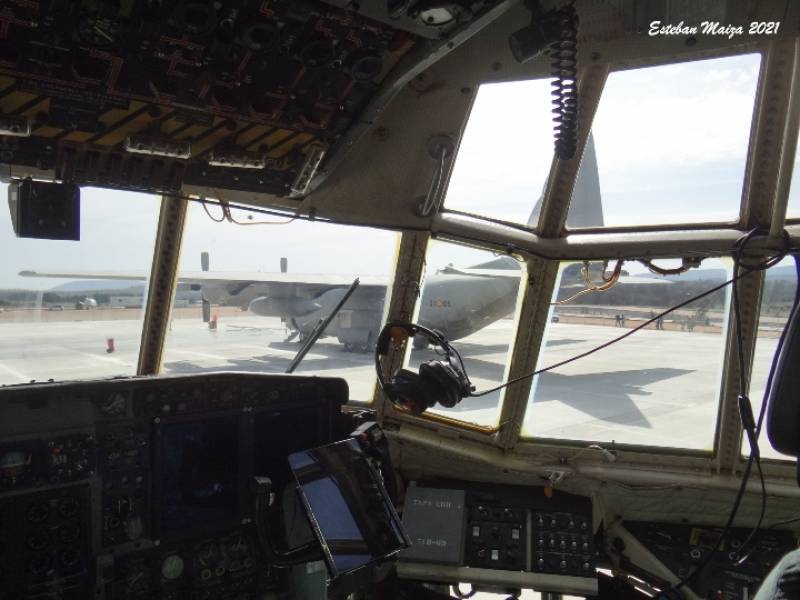 El T.10-08 visto desde la cabina del T.10-09. 