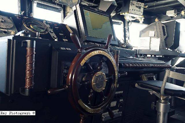 El timón aún conserva la denominación de corbeta (Ray Photograph) El timón aún conserva la denominación de corbeta (Ray Photograph)