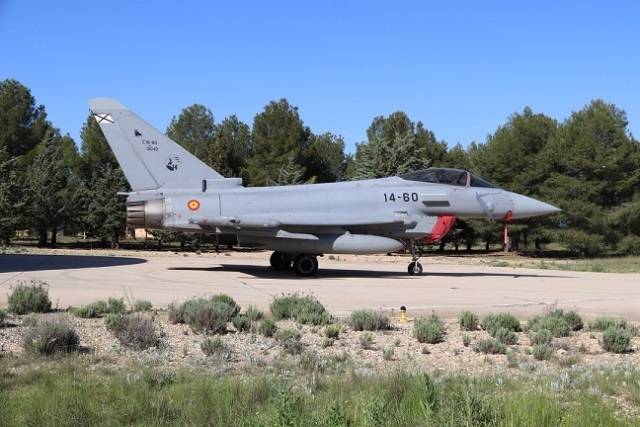 Caza Eurofighter del Ejército del Aire español. (foto Julio Maíz/defensa.com)