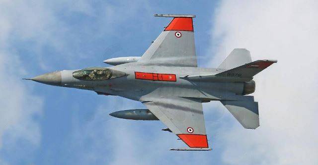F-16 de la Fuerza Aérea de Egipto