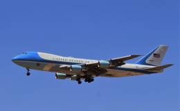 El Boeing 747 o VC-25A de la Fuerza A�rea de Estados Unidos, �Air Force One�. (Fotograf�a Julio Ma�z Sanz)