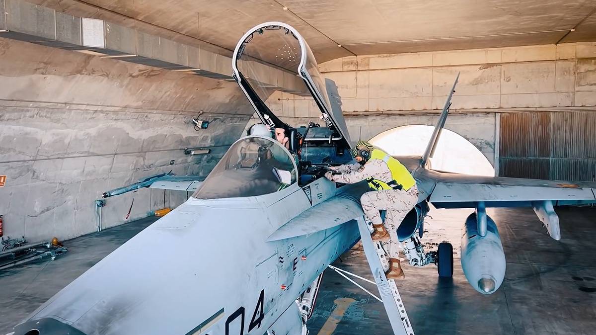 F18 del Ej�rcito del Aire. Alpha Scramble