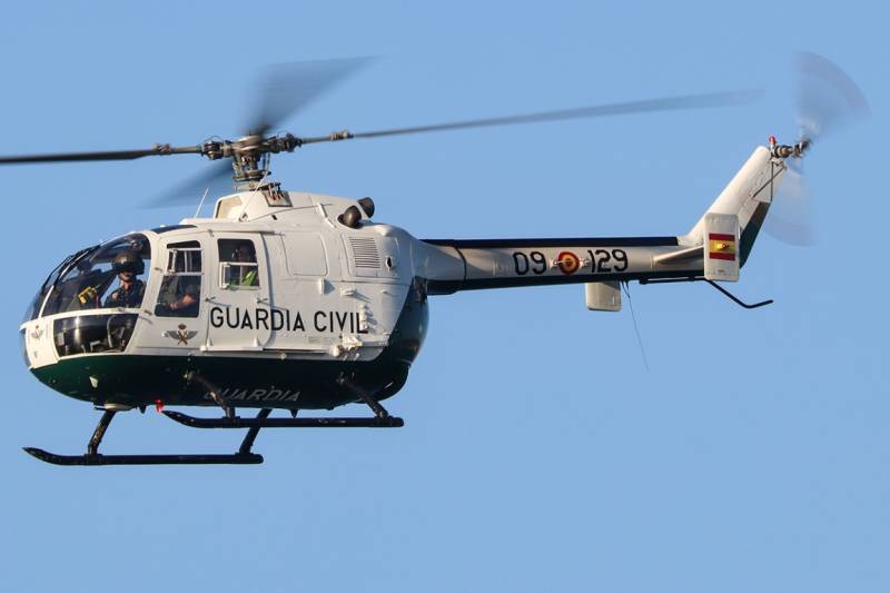 Un veterano helicóptero MBB Bö-105 de la Guardia Civil. Un veterano helicóptero MBB Bö-105 de la Guardia Civil.