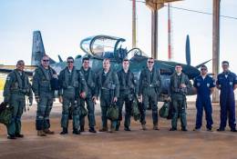 La Fuerza A�rea brasile�a y la de Estados Unidos durante los entrenamientos conjuntos con el A-29 Super Tucano.