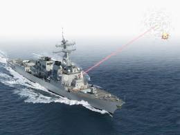 HELIOS.-Algunos destructores estadounidenses ya cuentan con el montaje del sistema l�ser HELIOS desarrollado por Lockheed Martin. (Lockheed Martin)