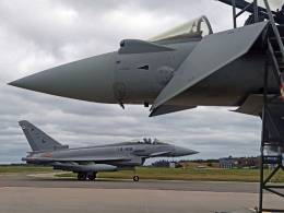 Eurofighter espaoles estacionados en la B.A. de mari.