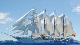 Buque Escuela Juan Sebastin de Elcano. Foto: Armada Espaola