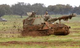 M-109 A5 del Ejrcito de Tierra con el sistema SIPNAP protegido (Ejrcito de Tierra)