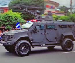 Vehculo SandCat de El Salvador