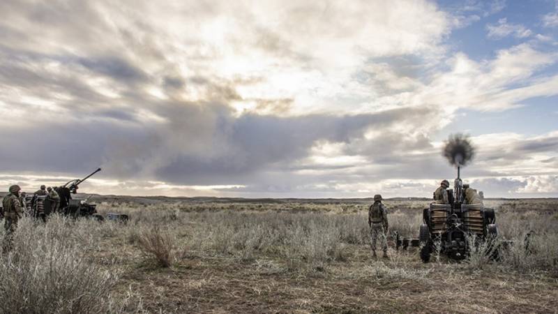Cañón Bofors de 40MM L-70 de la Infantería de Marina argentina Cañón Bofors de 40MM L-70 de la Infantería de Marina argentina