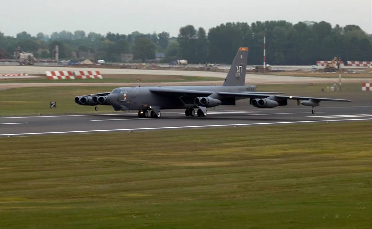 Bombardero B-52H Stratofortress de la Fuerza A�rea de EE. UU. 