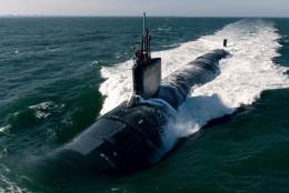 El �ltimo de los submarinos nucleares de los Estados Unidos en servicio, el USS �Montana�. (foto US Navy)