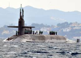 El submarino USS �Florida�. (foto US Navy) 