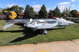 El RF-4C �Phantom� II especialmente pintado en Torrej�n. (foto Rub�n Galindo)