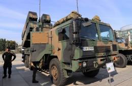 Sistema de lanzamiento de misiles NSM de la Marina de Polonia. (foto Julio Ma�z) 