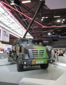 Un Caesar del Ej�rcito de Tierra franc�s, mostrado en Eurosatory (autor)