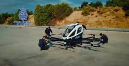 eVTOL eHang EH216 de la Polic�a Nacional espa�ola. (Foto: Polic�a Nacional)