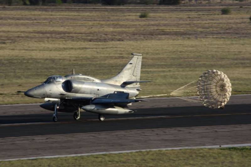 Los unicos jets de combate nacionales los A4AR operaron en todo momento